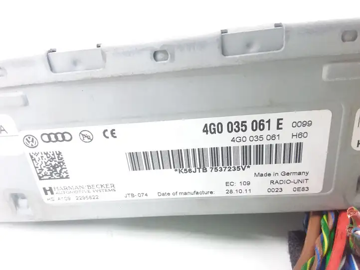 Audi A6 C7 (2011 - 2014) 4G0035061E Магнитола / мультимедийная система — фото 3