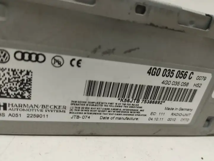 Audi A6 C7 (2011 - 2014) 4G0035056C Магнитола / мультимедийная система — фото 4