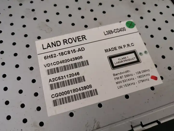 Land Rover Freelander 2 - LR2 (2006 - 2010) 6H5218C815AD Магнитола / мультимедийная система — фото 3