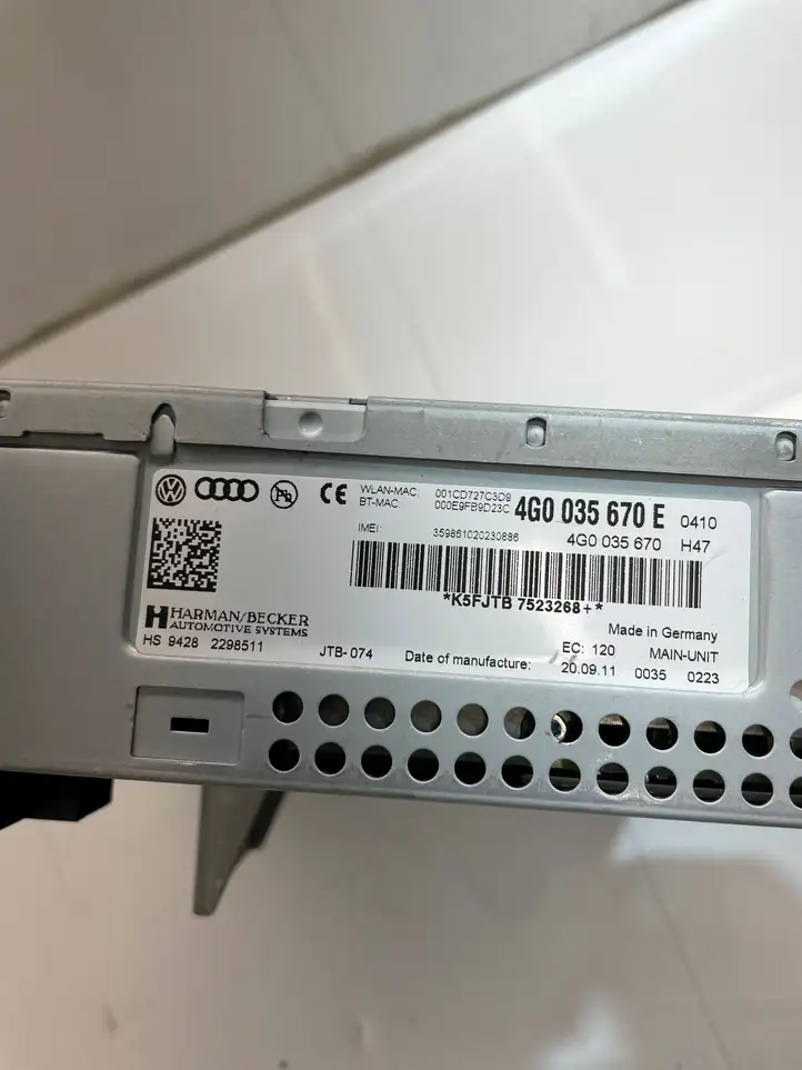 Audi A6 C7 (2011 - 2014) 4G0035670E Магнитола / мультимедийная система — фото 9