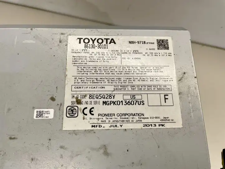 Lexus GS250 300 350 300h 450h (2011 - 2015) 8329030010 Магнитола / мультимедийная система — фото 8
