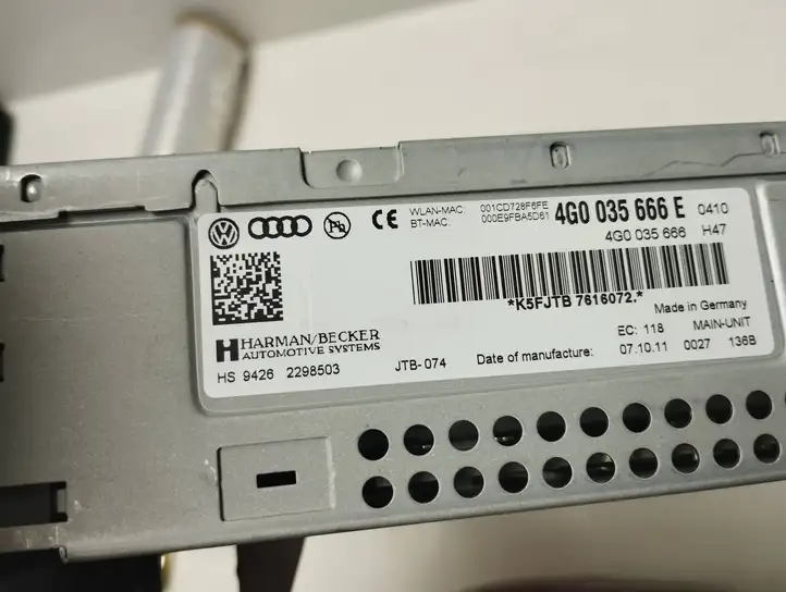 Audi A6 C7 (2011 - 2014) 4G0035666F Магнитола / мультимедийная система — фото 7
