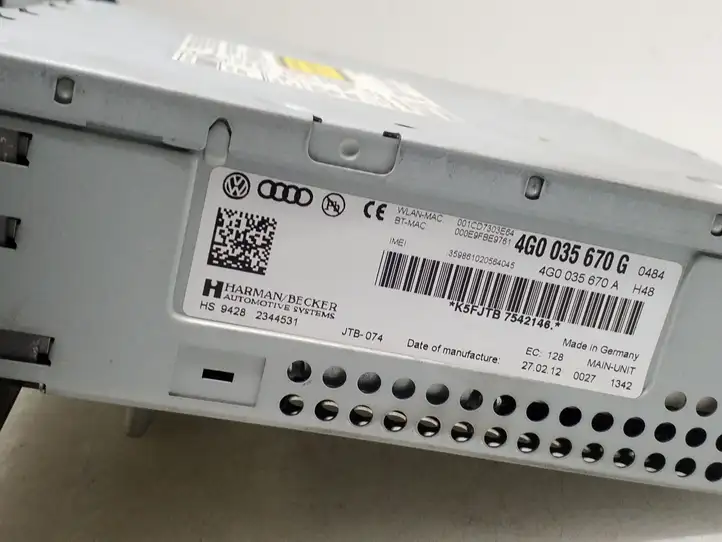 Audi A6 C7 (2011 - 2014) 4G0035670G Магнитола / мультимедийная система — фото 4