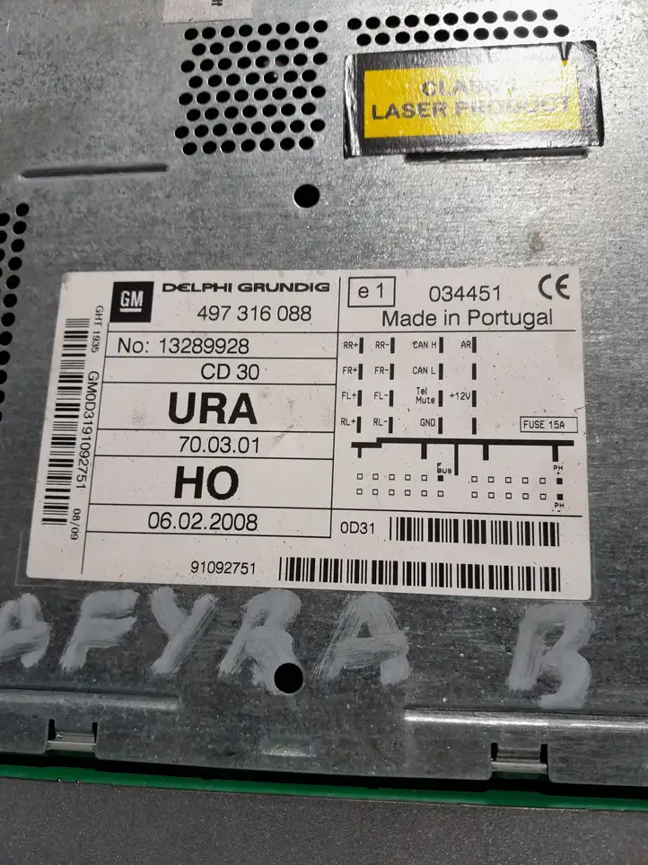 Opel Zafira B (2006 - 2008) 497316088 Магнитола / мультимедийная система — фото 4
