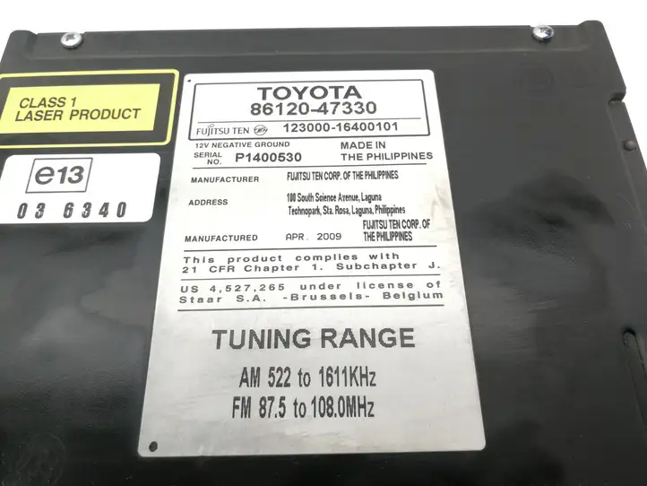 Toyota Prius (XW30) (2009 - 2015) 8612047330 Магнитола / мультимедийная система — фото 5