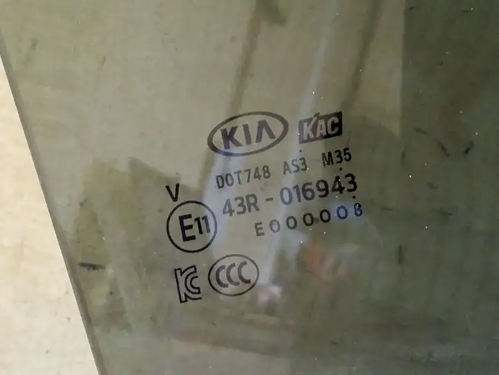 Kia Soul (2019 - ) Стекло задней двери — фото 2