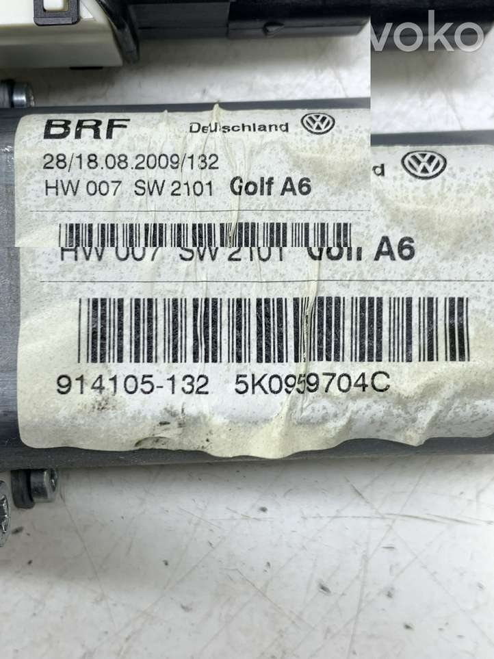 Volkswagen Golf VI (2009 - 2013)  5K0959704C Механизм подъема окон задней двери