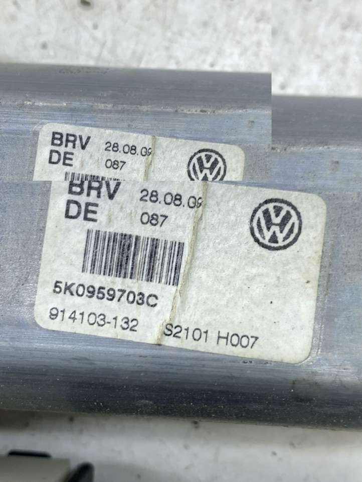 Volkswagen Golf VI (2009 - 2013)  5K0959703C Механизм подъема окон задней двери