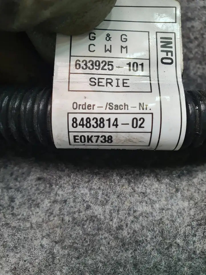 BMW 3 G20 G21 (2019 - ) 8483814 Проводка стартера — фото 2