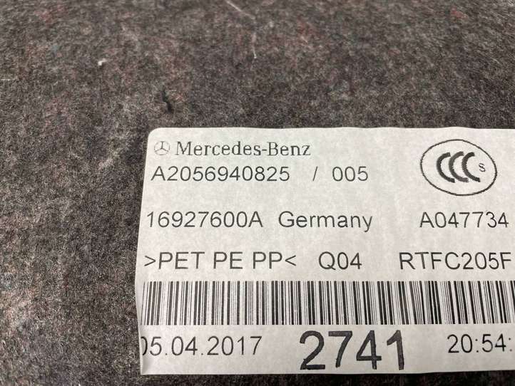 Mercedes-Benz C W205 (2014 - 2021)  A2056940825 Обшивка крышки багажника