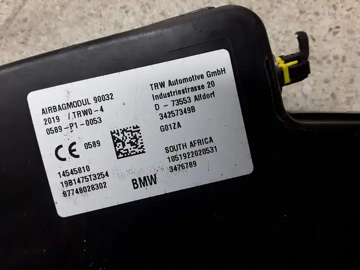 BMW 3 G20 G21 (2019 - ) 34257349B Подушка безопасности сиденья — фото 2