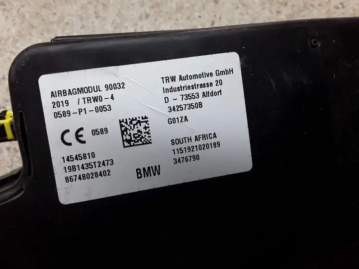 BMW 3 G20 G21 (2019 - ) 3476790 Подушка безопасности сиденья — фото 3