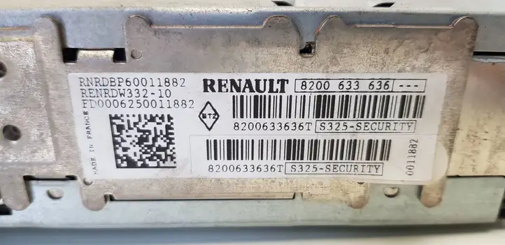 Renault Scenic II - Grand scenic II (2003 - 2006) 8200633636 Магнитола / мультимедийная система — фото 7