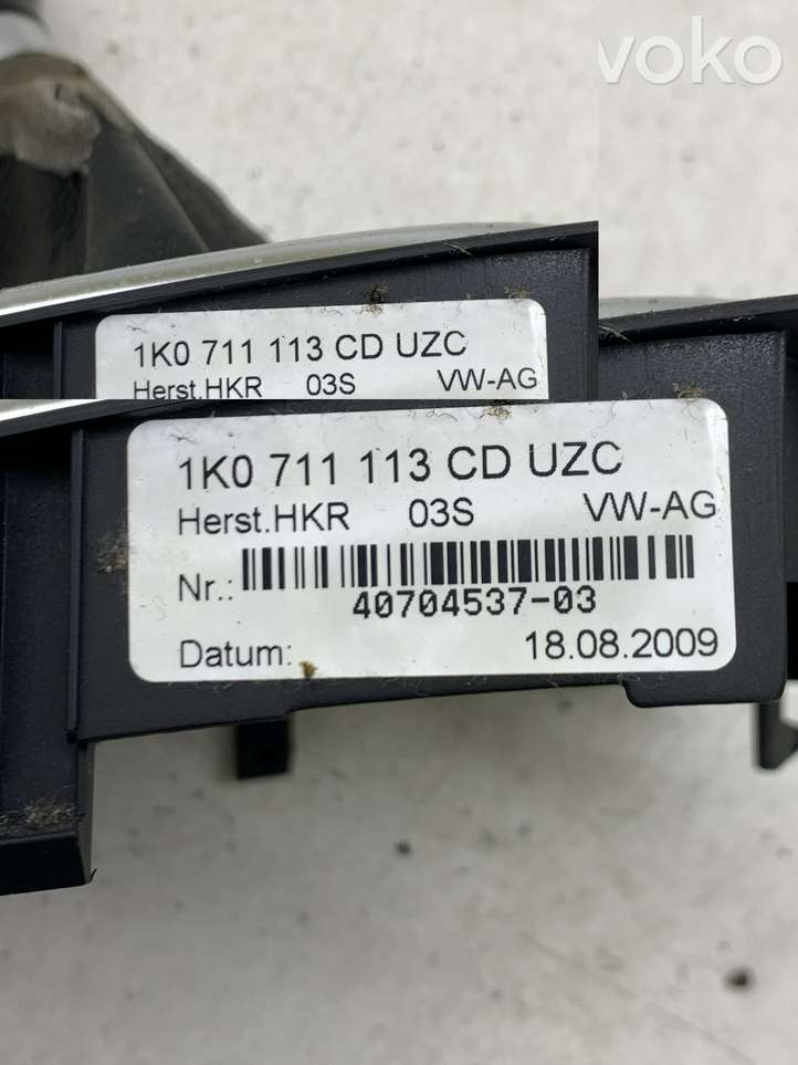 Volkswagen Golf VI (2009 - 2013)  1K0711113CD Отделка рычага переключения передач (кожа, головка)
