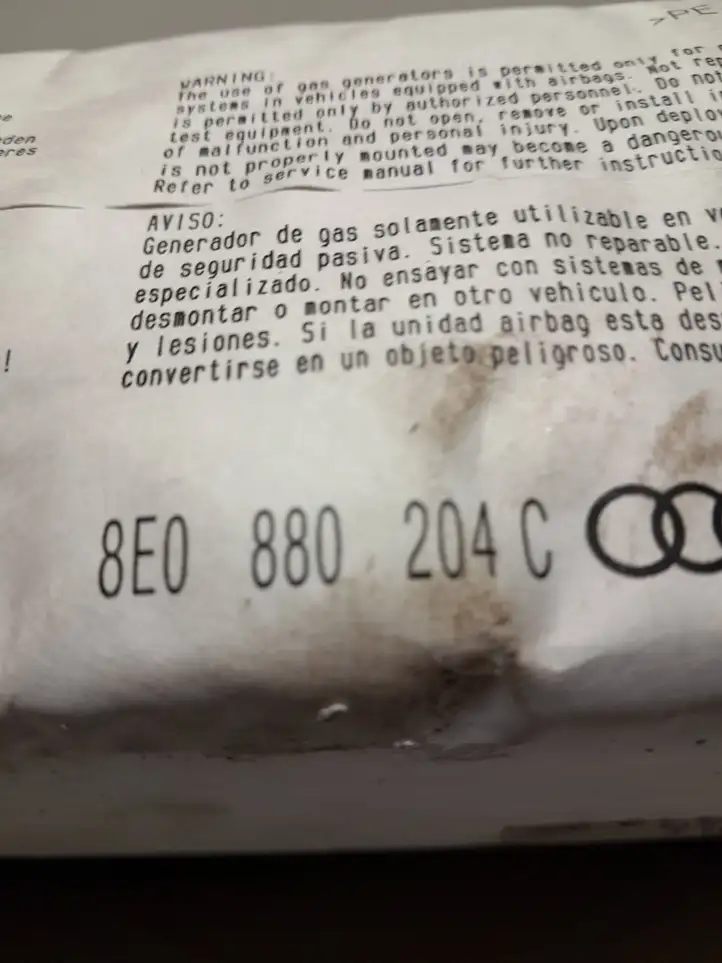 Audi A4 S4 B6 8E 8H (2000 - 2006) 8E0880204C Подушка безопасности пассажира — фото 2