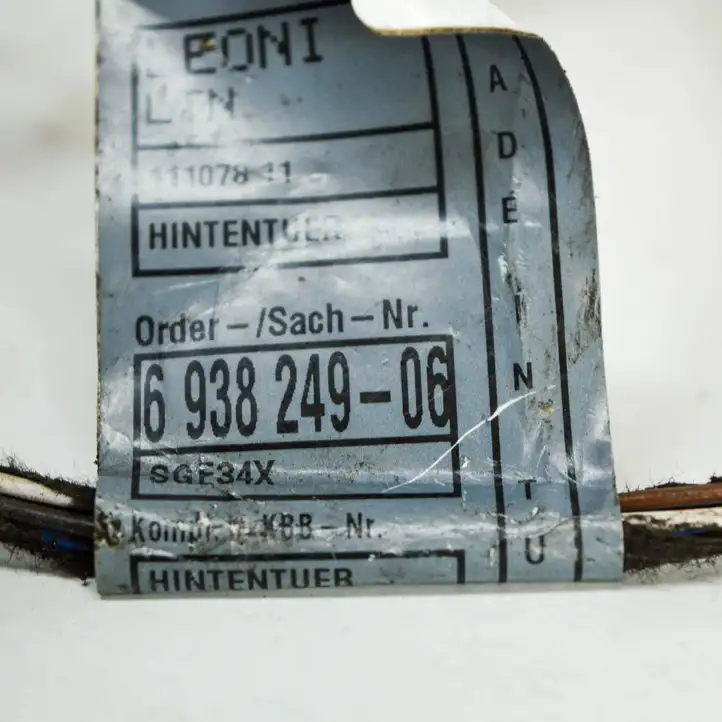 BMW 3 E90 E91 (2005 - 2012) 6938249 Проводка задней двери — фото 3