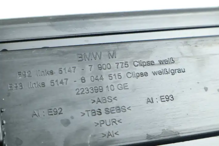 BMW 3 E92 E93 (2005 - 2014) 7900775 Внутренняя отделка переднего порога — фото 10