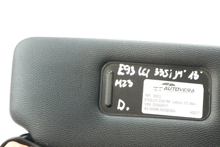BMW 3 E92 E93 (2005 - 2014) 7139450 Солнцезащитный козырек — фото 5