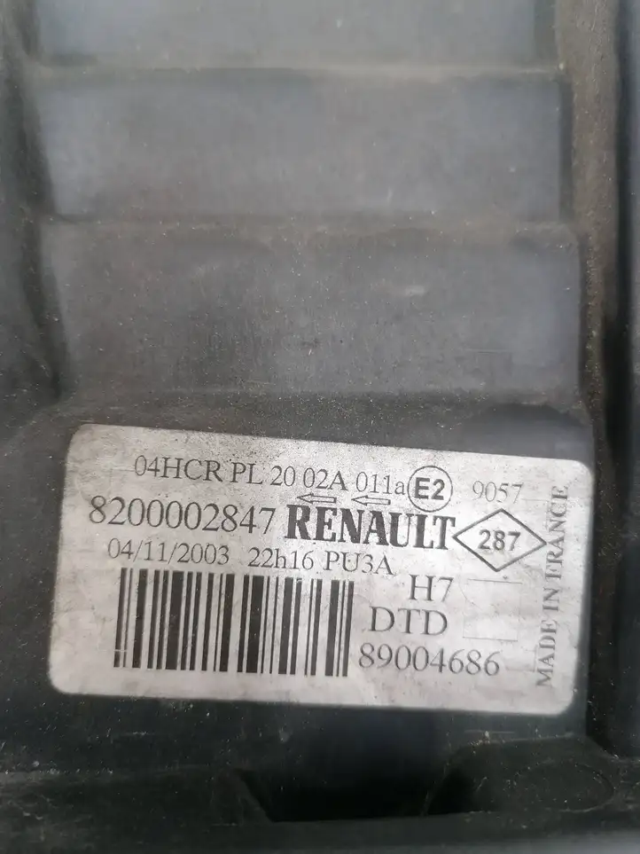 Renault Laguna II (2001 - 2005) 8200002847 Передняя фара — фото 2