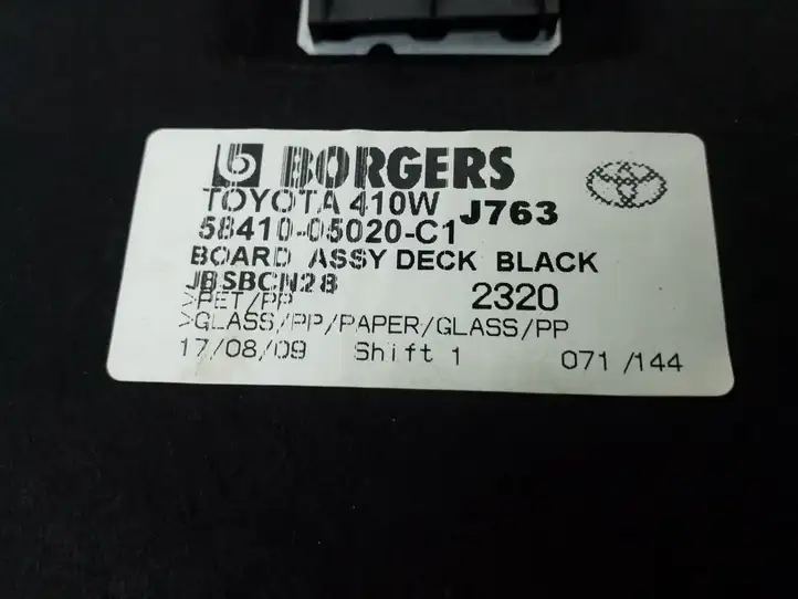 Toyota Avensis T270 (2009 - 2012) 5841005020 Коврик багажника — фото 3
