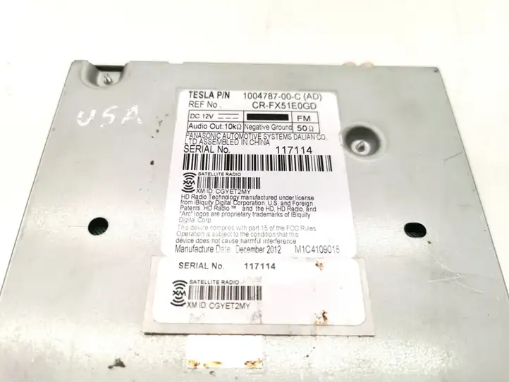 Tesla Model S (2012 - 2016) 1004787-00-C Магнитола / мультимедийная система — фото 2