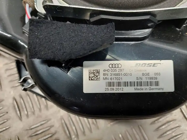 Audi A8 S8 D4 4H (2010 - 2014) 4H0035297 Динамики передних дверей — фото 2
