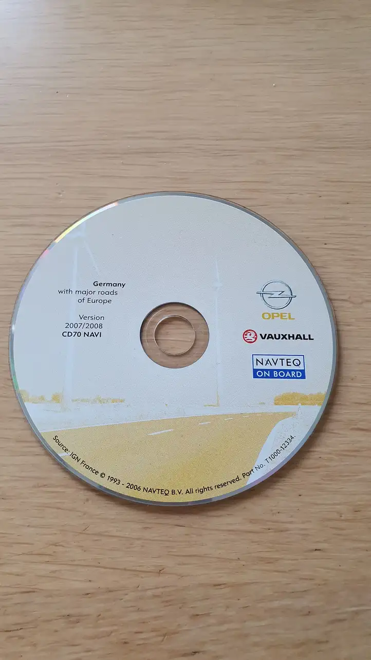 Opel Zafira B (2006 - 2008) T100012334 Навигационные карты CD/DVD — фото 2