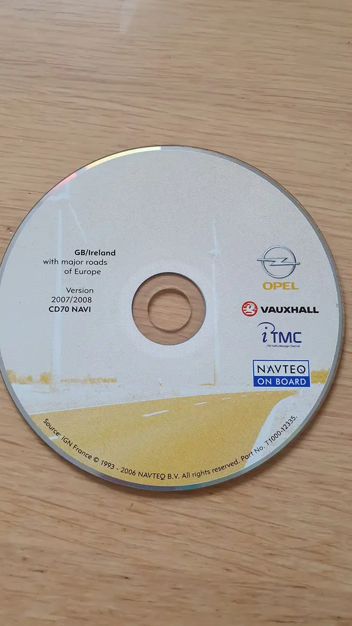 Opel Zafira B (2006 - 2008) T100012335 Навигационные карты CD/DVD — фото 1