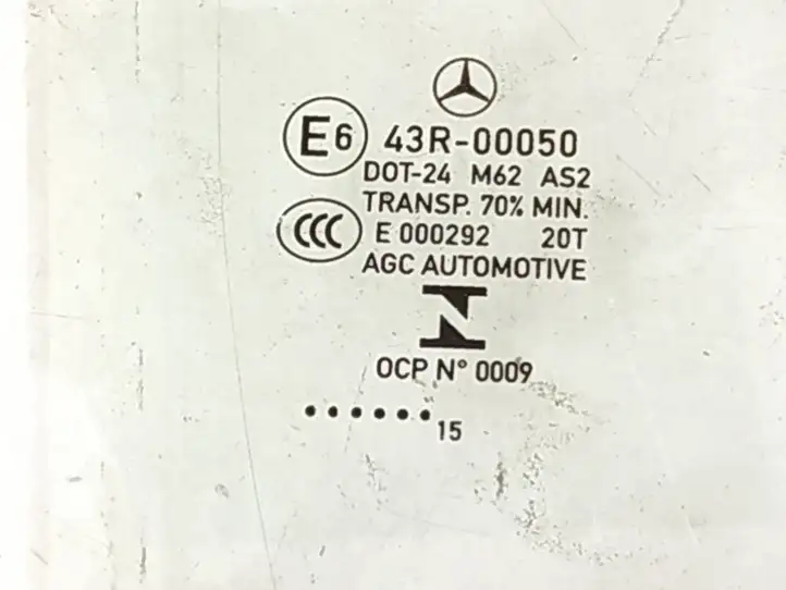 Mercedes-Benz CLA C117,X117,W117 (2013 - 2019) Стекло задней двери — фото 2