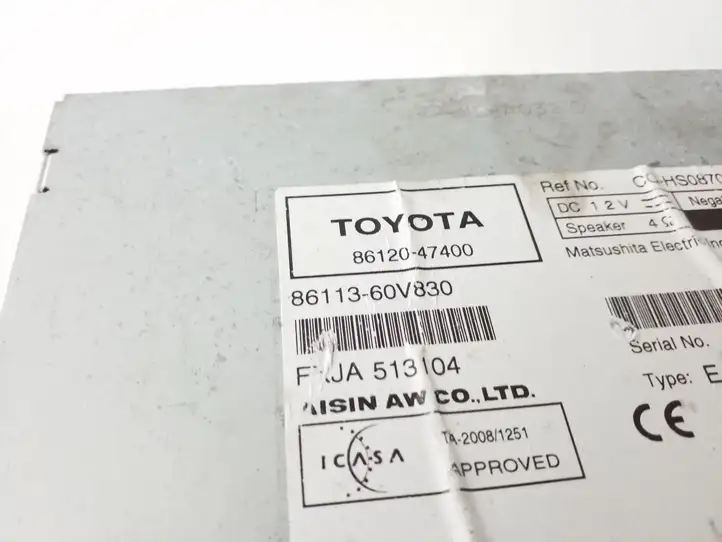 Toyota Prius (XW30) (2009 - 2015) 8612047400 Магнитола / мультимедийная система — фото 4
