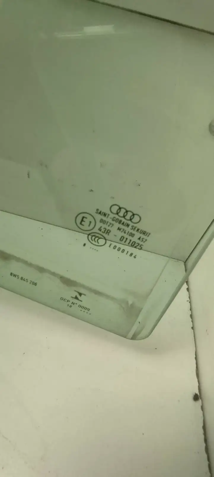 Audi A4 S4 B9 8W (2019 - ) 43R011025 Стекло задней двери — фото 3