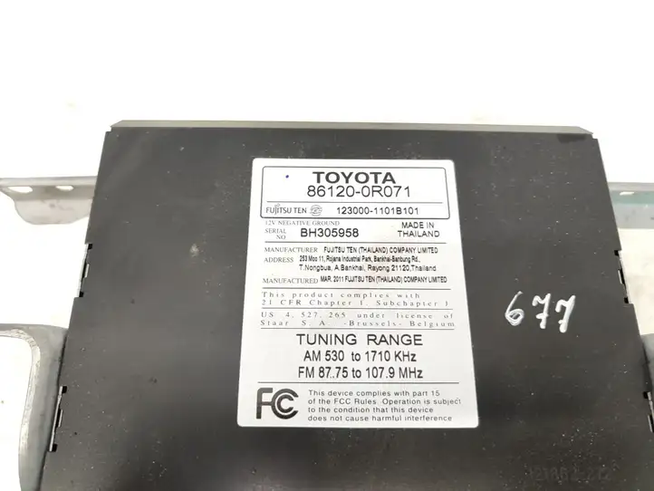 Toyota RAV 4 (XA30) (2006 - 2016) 861200R071 Магнитола / мультимедийная система — фото 8