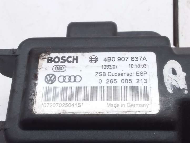 Audi A6 (1997 - 2001)  4B0907637A Датчик ESP (системы стабильности) (датчик курсовой устойчивости))
