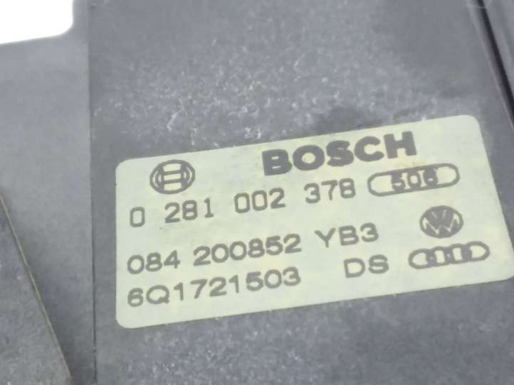 Skoda Fabia Mk1 (6Y) (1999 - 2007)  0281002378 Педаль акселератора