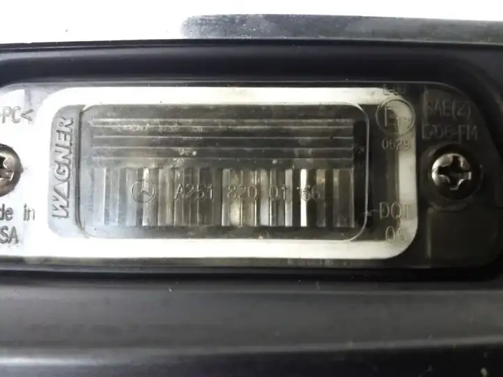 Mercedes-Benz R W251 (2005 - 2013) A2517400593 Подсветка номера — фото 4