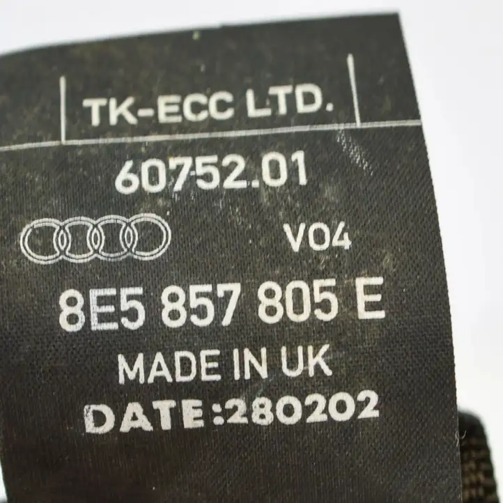 Audi A4 S4 B6 8E 8H (2000 - 2006) 8E5857805E Задний ремень безопасности — фото 4
