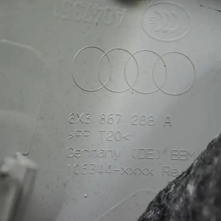 Audi A1 (2010 - 2014) 8X3867288A Верхняя обшивка стойки B — фото 3