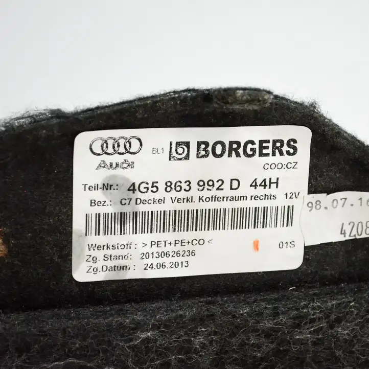 Audi A6 C7 (2014 - 2018) 4G5863992D Прочие детали салона — фото 3
