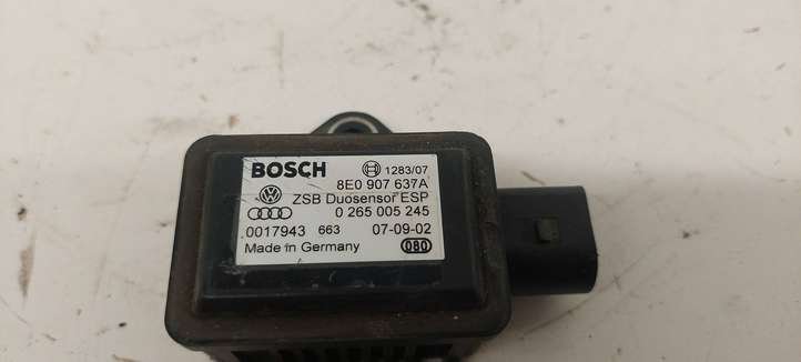 Audi A4 (2000 - 2006)  8E0907637A Датчик ESP (системы стабильности) (датчик курсовой устойчивости))