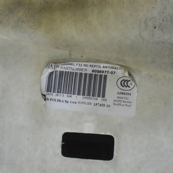 BMW 4 F32 F33 (2013 - 2017) 8056977 Комплект потолочной обшивки — фото 4