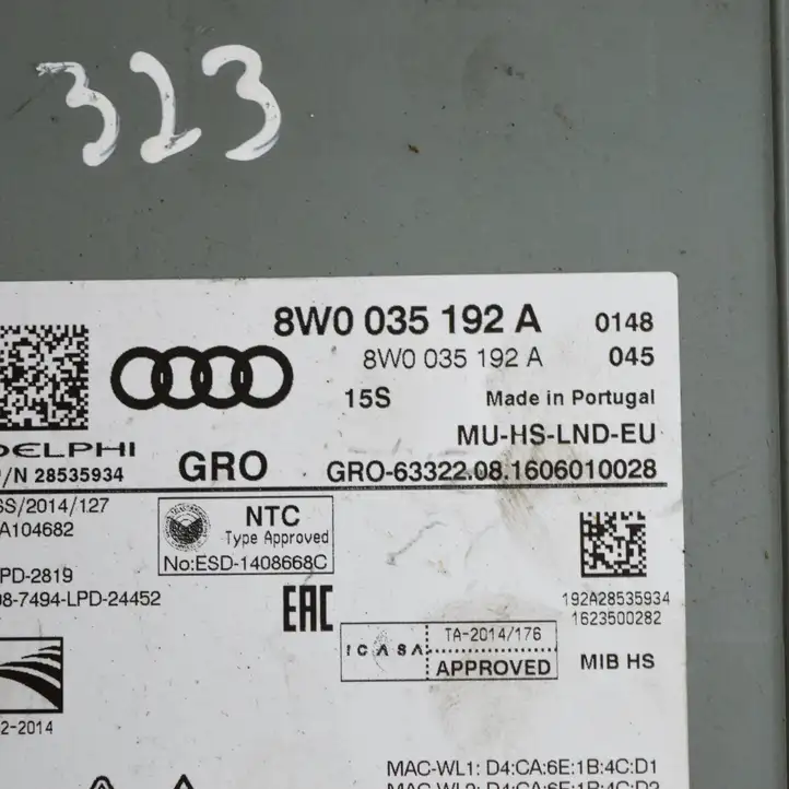 Audi A4 S4 B9 (2015 - 2019) 8W0035192A Магнитола / мультимедийная система — фото 11
