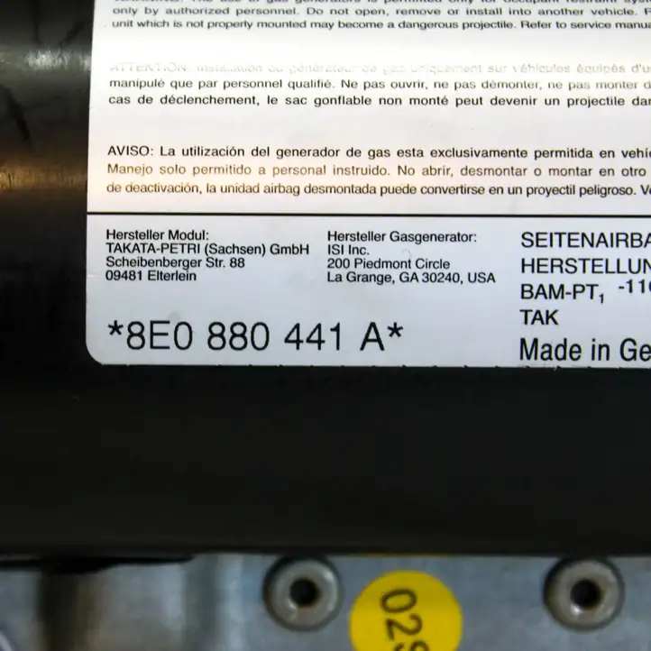 Audi A4 S4 B7 8E 8H (2004 - 2009) 8E0880441 Подушка безопасности задней двери — фото 5