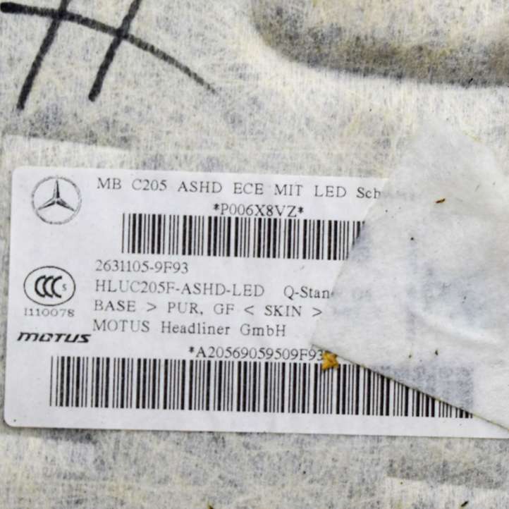Mercedes-Benz C W205 (2014 - 2021)  A2056905950 Потолок