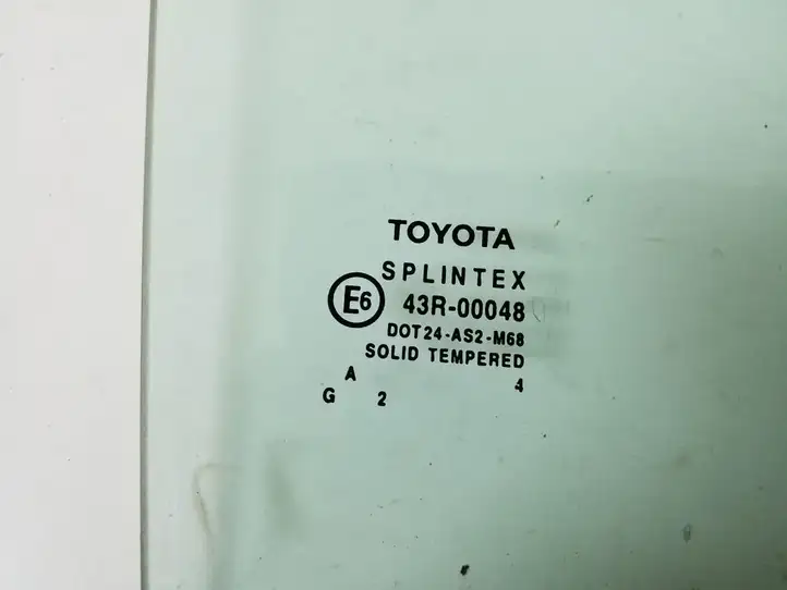 Toyota Avensis T250 (2003 - 2006) 68103-05120 Стекло задней двери — фото 2