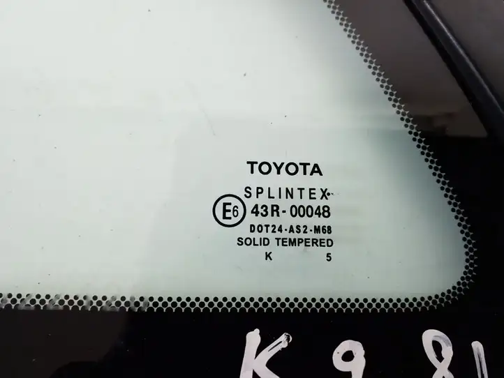 Toyota Avensis T250 (2003 - 2006) 62720-05100 Заднее боковое стекло — фото 2