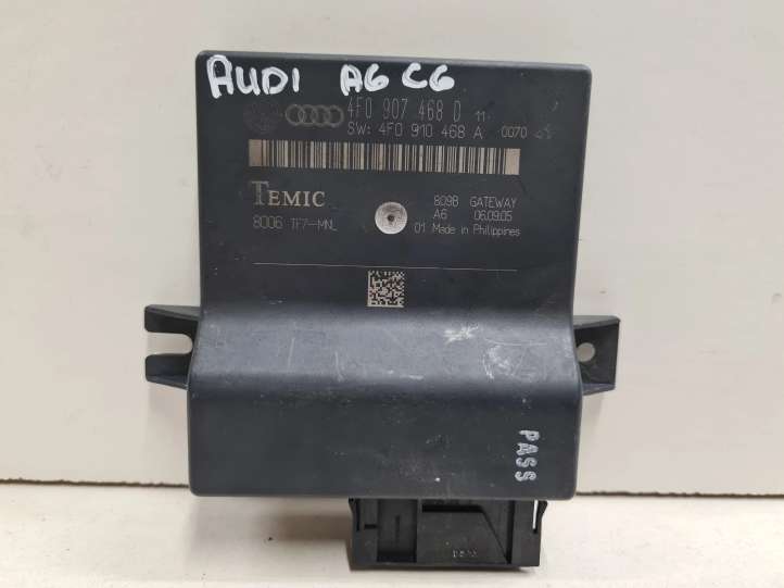 4F0907468D Audi A6 Allroad C6 Gateway valdymo modulis