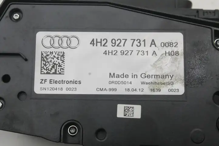 Audi A8 S8 D4 4H (2010 - 2014) 4H2927731A Рычаг переключения передач — фото 6