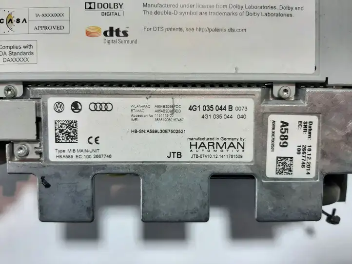 Audi A6 Allroad C7 (2012 - 2014) 4G1035044B Магнитола / мультимедийная система — фото 10