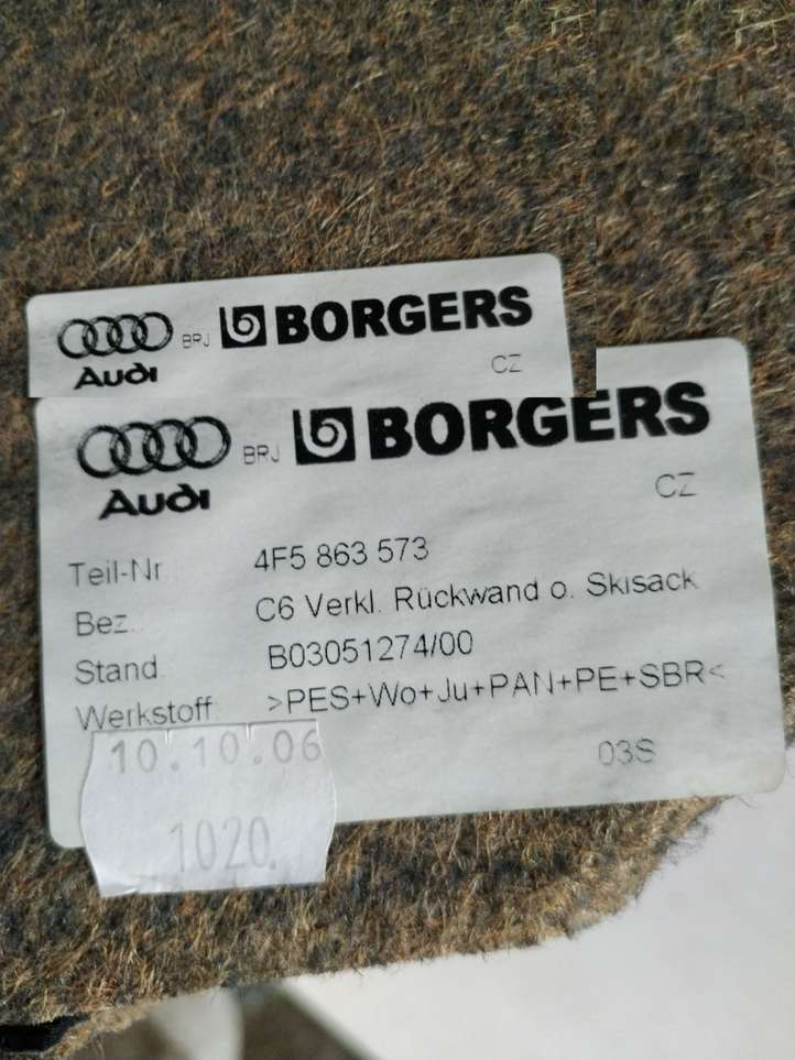 Audi A6 (2004 - 2008)  4F5863573  Коврик багажника