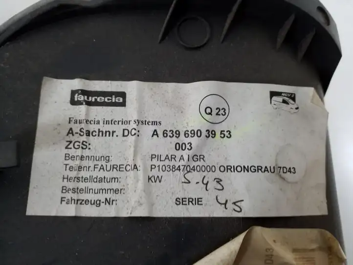 Mercedes-Benz Vito Viano W639 (2003 - 2010) A6396903953 Обшивка стойки A — фото 2